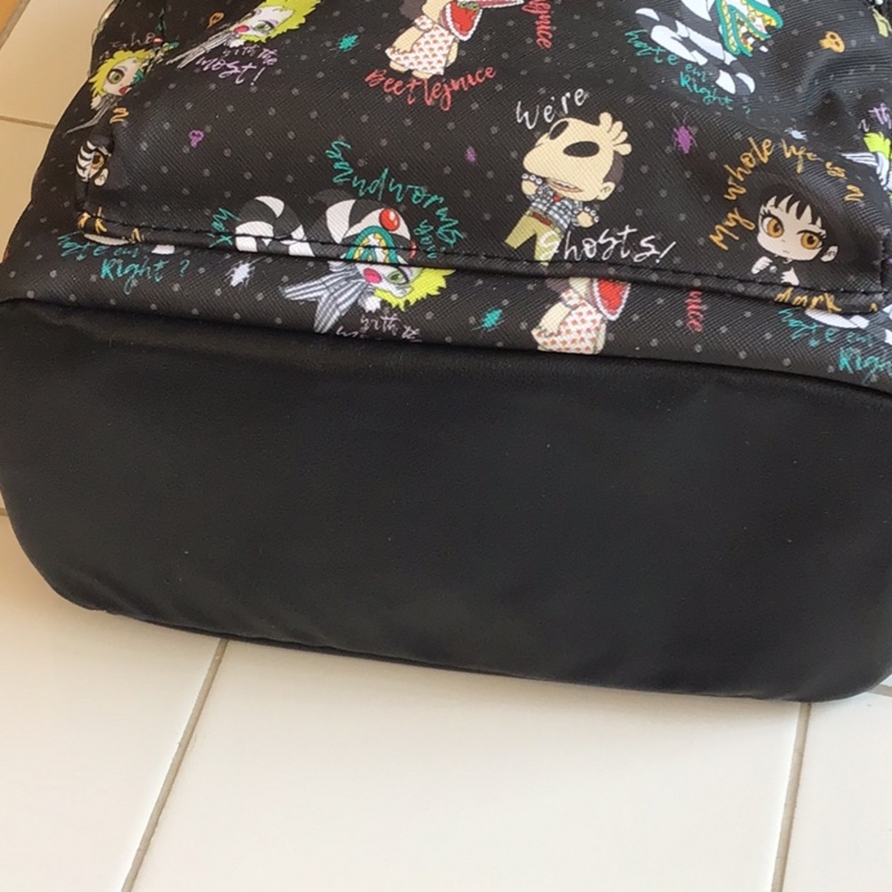 ‘Beetlejuice’ All Over Print Mini Backpack NWOT - Picture 7 of 8